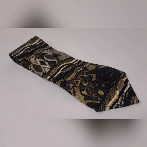 Vintage COOGI Australia Sweater Tie Neck Tie 90s Biggie Hip Hop Silk USA 58" - Picture 1 of 11